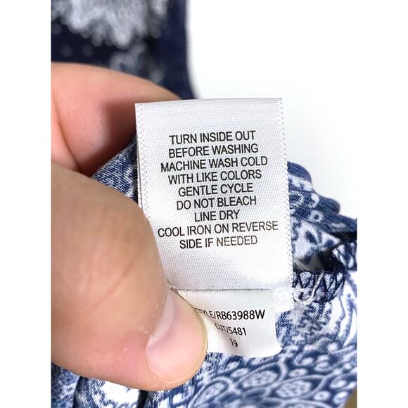 VTG Signature by Robbie Bee Mandala Side Tie Dress Plus 3X Boho Hippie Celestial - Picture 8 of 8